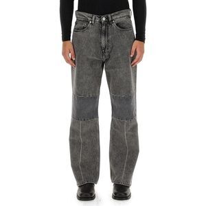 OUR LEGACY Men's Patchwork Straight-Leg Jeans Men BLACK Pants